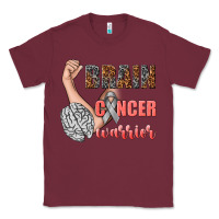 Burgundy brain cancer warrior Classic Tee - texasbilliewilder