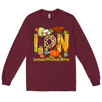 Burgundy fall lpn licensed practical nurse Long Sleeve Tee - Zillion Design Studio