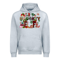 Heather Grey im the naughty elf Urban Hoodie - MaliasSmallBusiness
