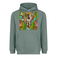 Sage western boer goat seamless pattern Heavyweight Hoodie - BundleAndBundleShop