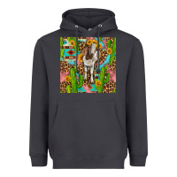 Smoke western boer goat seamless pattern Heavyweight Hoodie - BundleAndBundleShop