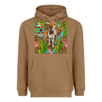 Toasted Coconut western boer goat seamless pattern Heavyweight Hoodie - BundleAndBundleShop