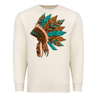 Sandshell native american indian headdress Premium Sweatshirt - Artiststas