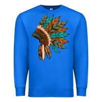 True Royal native american indian headdress Premium Sweatshirt - Artiststas