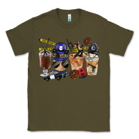 Army Green Police Coffee Cups Classic Tee - FaDigitalArtStudio
