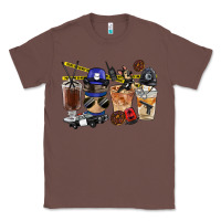 Chestnut Police Coffee Cups Classic Tee - FaDigitalArtStudio