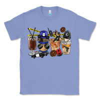 Colony Blue Police Coffee Cups Classic Tee - FaDigitalArtStudio