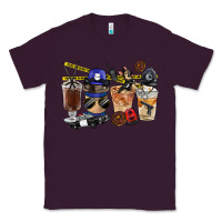 Plum Police Coffee Cups Classic Tee - FaDigitalArtStudio