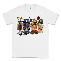 White Police Coffee Cups Classic Tee - FaDigitalArtStudio