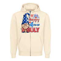 Sandshell happy 4th of july gnome Zipper Hoodie - HRA Design Shop