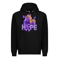 Black Hope all Cancers nails Premium Hoodie - NancyCooperArtShop