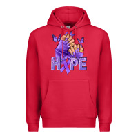 Cardinal Hope all Cancers nails Premium Hoodie - NancyCooperArtShop