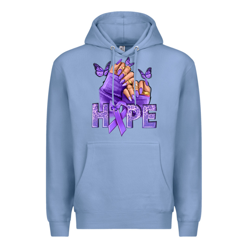 Hope All Cancers Nails Premium Hoodie by NancyCooperArtShop | Teevron