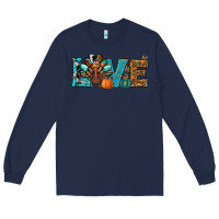 Navy love thanksgivings turkey Long Sleeve Tee - RanaPortraitStore
