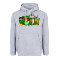 Heather Grey longhaired cow st patricks coffee Heavyweight Hoodie - Jasminsmagicworld