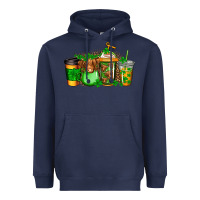 Navy longhaired cow st patricks coffee Heavyweight Hoodie - Jasminsmagicworld