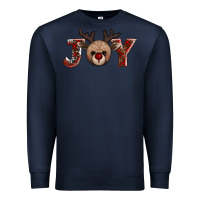 Navy joy reindeer Premium Sweatshirt - AdoDesignShop