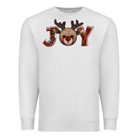 Oatmeal Heather joy reindeer Premium Sweatshirt - AdoDesignShop