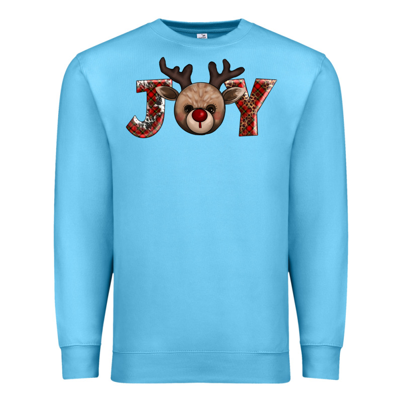 Joy Reindeer Premium Sweatshirt by AdoDesignShop | Teevron