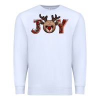 White joy reindeer Premium Sweatshirt - AdoDesignShop