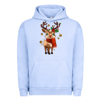 Pigment Grape Ice reindeer in christmas Urban Hoodie - MaliasSmallBusiness