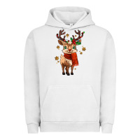 Pigment Lunar Rock reindeer in christmas Urban Hoodie - MaliasSmallBusiness