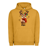 Pigment Peanut Butter reindeer in christmas Urban Hoodie - MaliasSmallBusiness