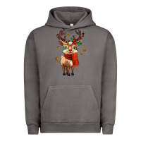 Pigment Tornado reindeer in christmas Urban Hoodie - MaliasSmallBusiness