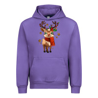 Tulip reindeer in christmas Urban Hoodie - MaliasSmallBusiness