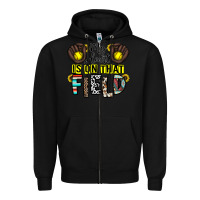 Black my heart is on that field Zipper Hoodie - CowhideDigitalArt