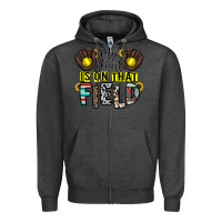 Charcoal Heather my heart is on that field Zipper Hoodie - CowhideDigitalArt