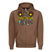 Chestnut my heart is on that field Zipper Hoodie - CowhideDigitalArt