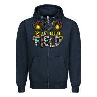 Navy my heart is on that field Zipper Hoodie - CowhideDigitalArt