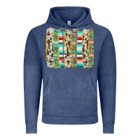 Vintage Denim western brushstroke Vintage Hoodie - AdoDesignShop