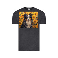 Vintage Black australian shepherd Vintage Tee - Unal Design