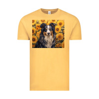 Vintage Mustard australian shepherd Vintage Tee - Unal Design