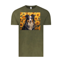 Vintage Olive australian shepherd Vintage Tee - Unal Design