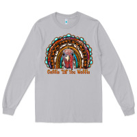 Moon Dust gobble till you wobble thanksgiving rainbow Long Sleeve Tee - RanaPortraitStore