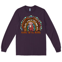 Plum gobble till you wobble thanksgiving rainbow Long Sleeve Tee - RanaPortraitStore