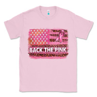 Bubblegum Pink Back The Pink American Flag Classic Tee - texasbilliewilder