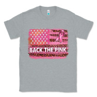 Heather Grey Back The Pink American Flag Classic Tee - texasbilliewilder