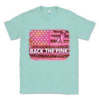 Seafoam Back The Pink American Flag Classic Tee - texasbilliewilder