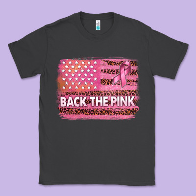 Back The Pink American Flag Classic Tee Designed By Texasbilliewilder