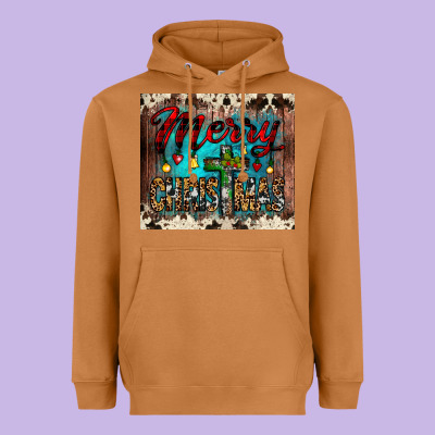 Merry Christmas Cross Tumbler Heavyweight Hoodie Designed By Jahusdesignshop