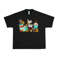 Black chicken coffee cups Urban Heavy Tee - texasbilliewilder