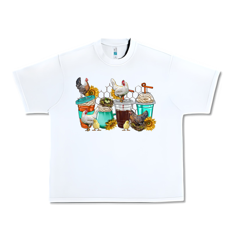 Chicken Coffee Cups Urban Heavy Tee by texasbilliewilder | Teevron