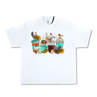 White chicken coffee cups Urban Heavy Tee - texasbilliewilder