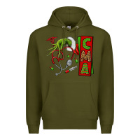 Army Green grinch hand cma nurse Premium Hoodie - NancyCooperArtShop