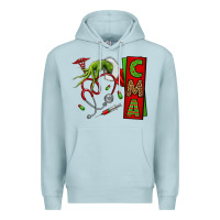 Blue Mist grinch hand cma nurse Premium Hoodie - NancyCooperArtShop