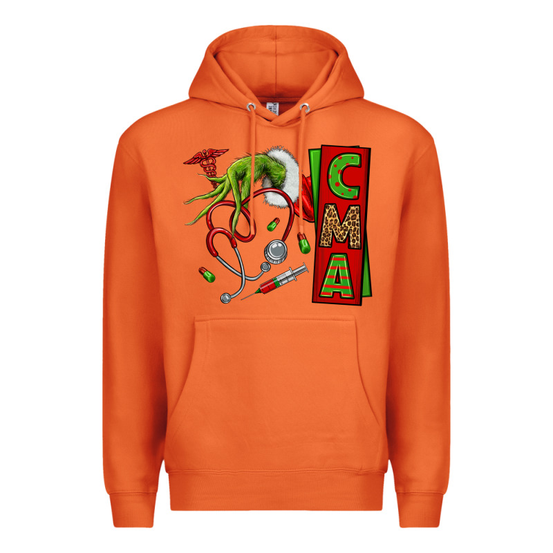 Grinch Hand Cma Nurse Premium Hoodie by NancyCooperArtShop | Teevron